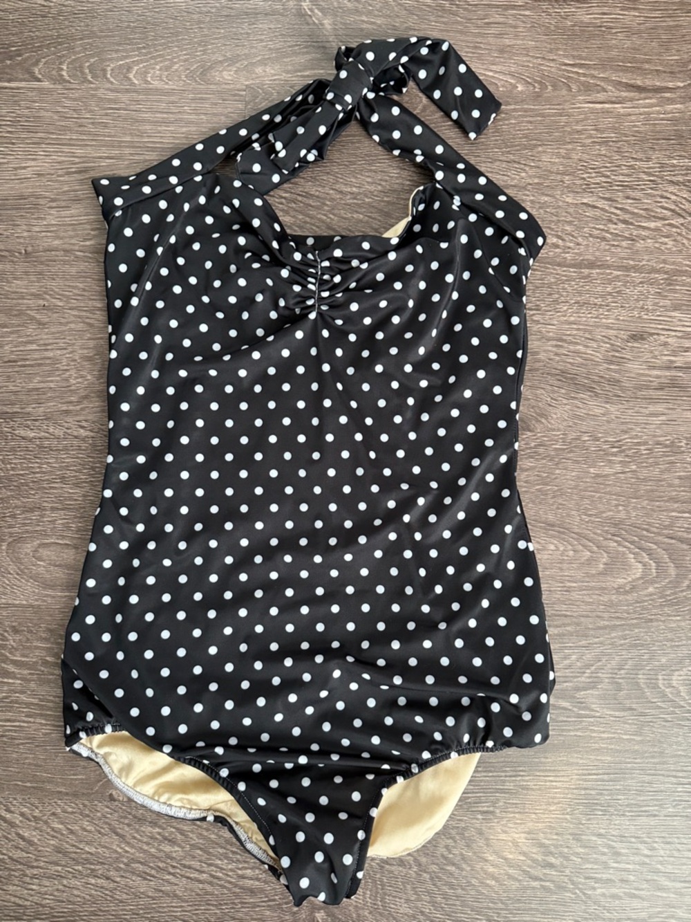 Black and White Polka Dot Women’s One-Piece Swimsuit